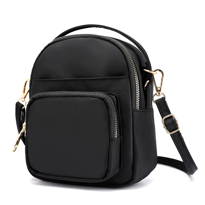 

Portable Waterproof Nylon Bag Multi-layer Shoulder Bag Multifunction Bag Ladies Casual Shoulder Bag