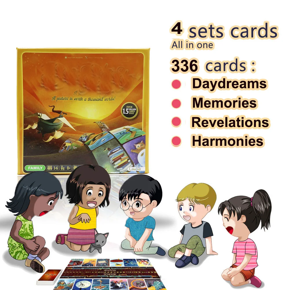 Расскажите story deck 6 + 7 8 9 настольная игра для детей образование 336 карт деревянные