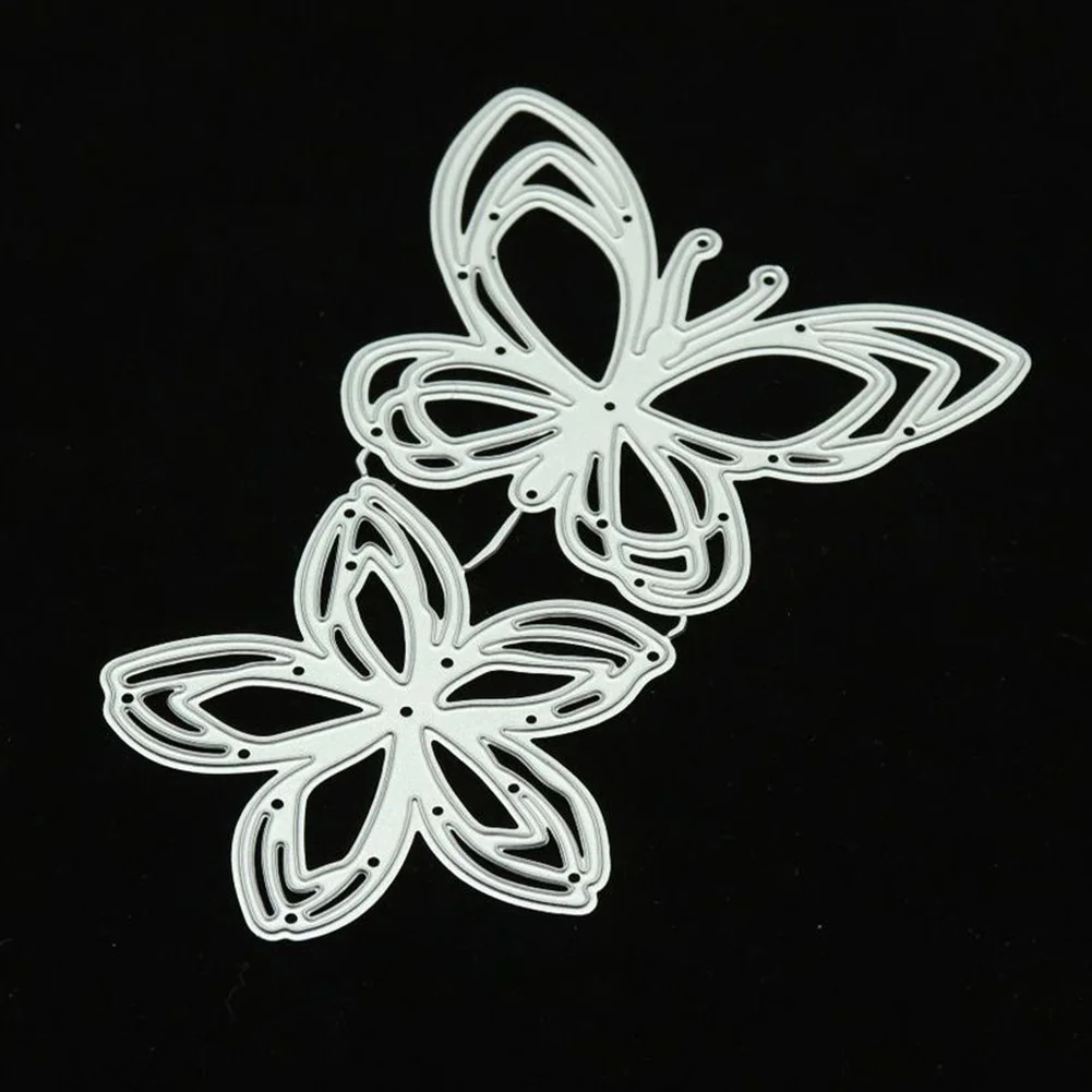 Бабочка цветок металлический Трафаретный вырубной Штамп для DIY Скрапбукинг