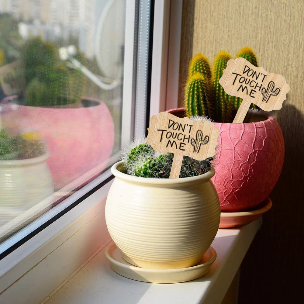 

30pcs Plant Tag T-type Bamboo Nursery Garden Plant Label Flower Thick Tag Label Mark Garden Decoration Ornaments