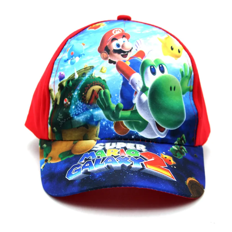 Бейсболка в стиле Super Mario для девочек и мальчиков повседневная плоская кепка