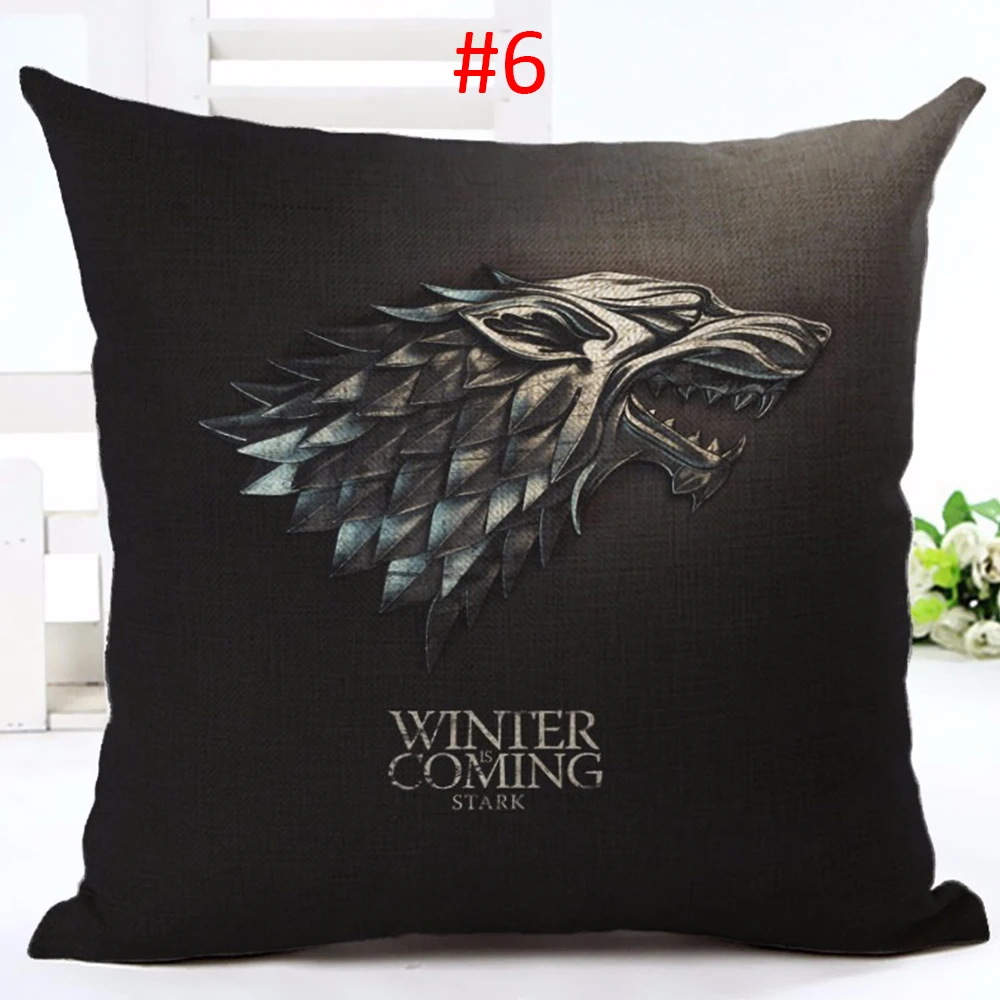Хлопок лен квадратная Игра престолов домашний диван декоративные подушки 3D