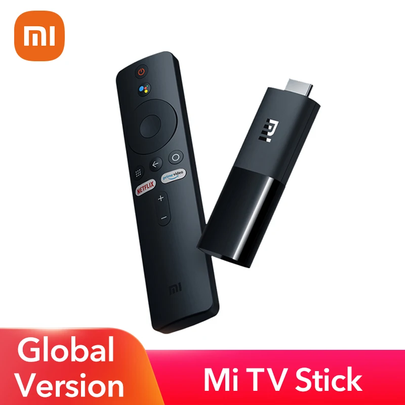 Global Version Xiaomi Mi TV Stick Android TV 9.0 4-core 1080P HD Dual Decoding 1GB RAM 8GB ROM Google Assistant Netflix Wifi 5