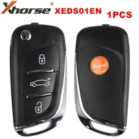 1pcslot xhorse xeds01en ds style super remote 3 buttons with built in super chip transponder english version
