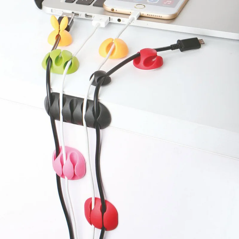 10 шт. Кабельный Организатор Держатель аккуратные Управление зажимы Мышь