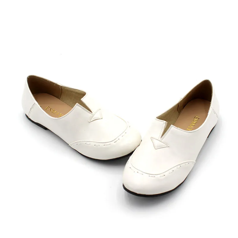 ANMAIRON Ballet Shoes Woman Most Popular Portable Casual Charming Flat For Women Flats Plus size 34-43 White | Обувь