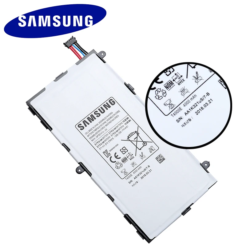 100% оригинальная батарея для планшета T4000E Samsung GALAXY Tab 3 7 0 T210 T211 T2105 T217A сменная