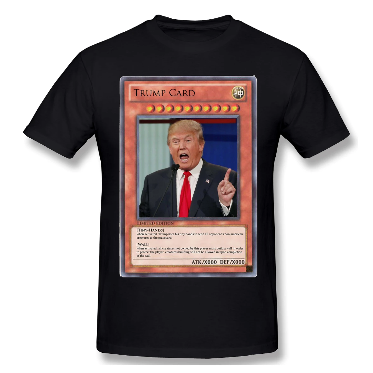Мужские футболки Yu Gi Oh с изображением карты Трампа забавная хлопковая Футболка