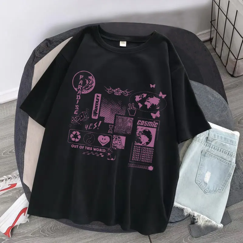 

New summer casual high-quality T-shirt simple fashion printing 3D printing round neck fashion casual street couple short sleeve