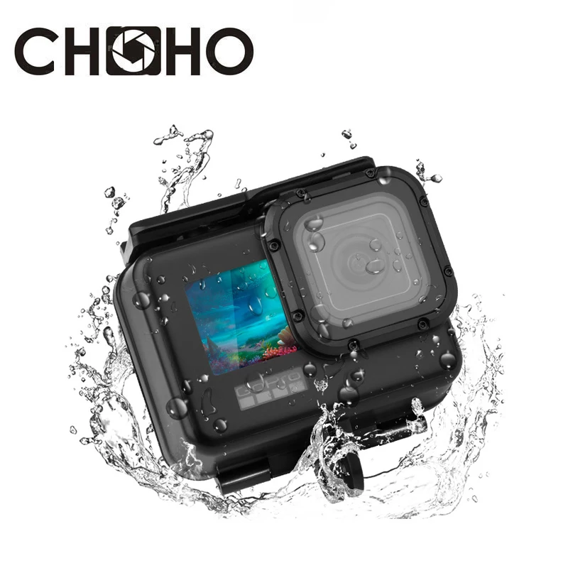 Черный водонепроницаемый чехол для подводной съемки GoPro Hero9, 10, 11 дюймов Черный водонепроницаемый чехол для подводной съемки GoPro Hero9, 10, 11 дюймов