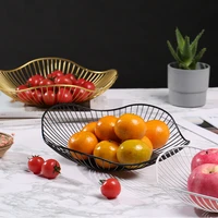 creative boreal europe style fruit basket contracted home sitting room fruit bowl wrought iron fruit snacks receive basket speci