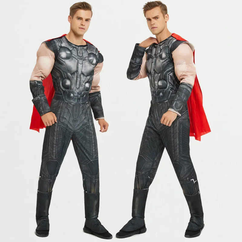 Costume add hammer Тор, Мстители завершающей мышцы человек костюм для мальчиков костюмированная игра Тор Костюм, способный преодолевать Броды для взрослых Детский костюм супергероя Детский костюм для Хэллоуина - Цвет: Costume add hammer