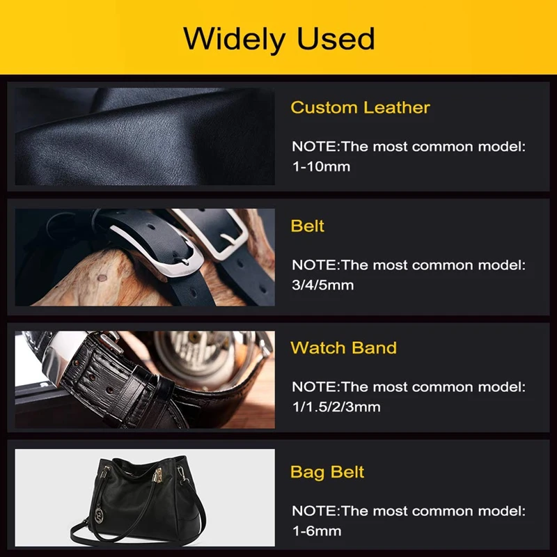 11 шт набор круглых дырокол для браслета часов кожи уплотнительного ремня ткани