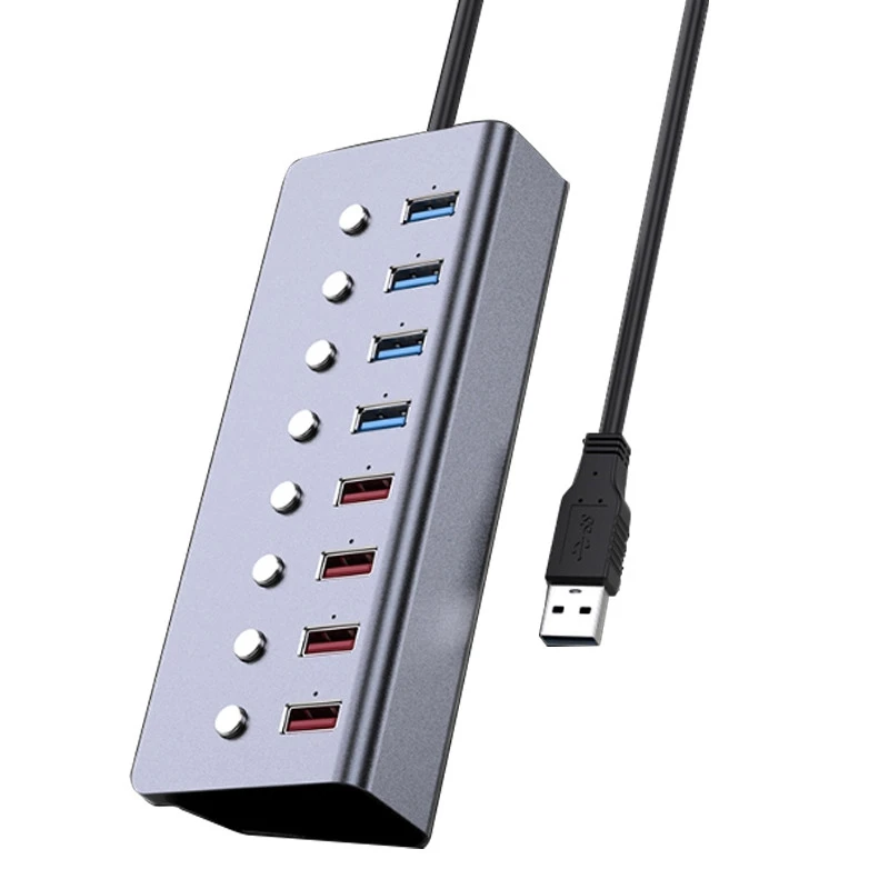 USB 3 0 концентратор с независимым переключателем питания Порт компьютера мульти