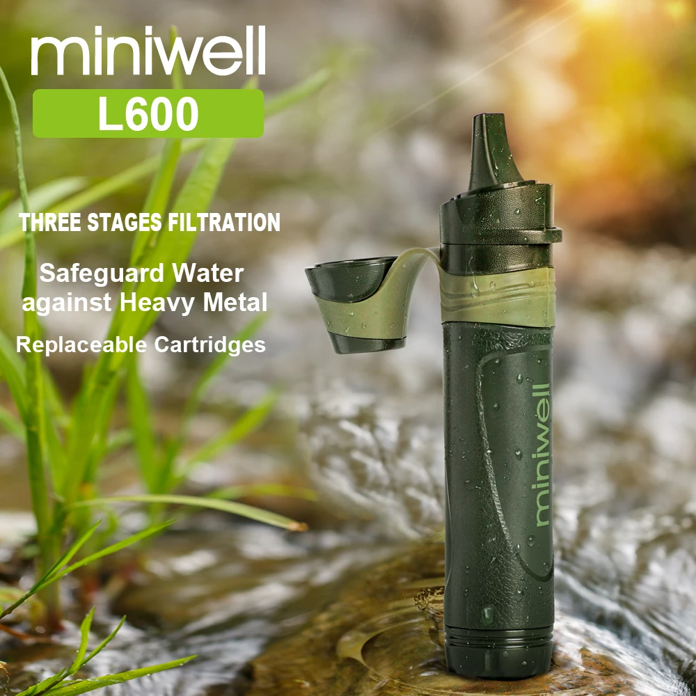 Персональный портативный фильтр для воды Miniwell выживания из трубочки тяжелый