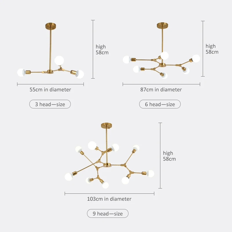 $31.10 Vintage Loft Ceiling Lamps Classic Chandelier Rotable Ceiling Lamp Plating Process For Living Room Bedroom Home Lighting Fixture