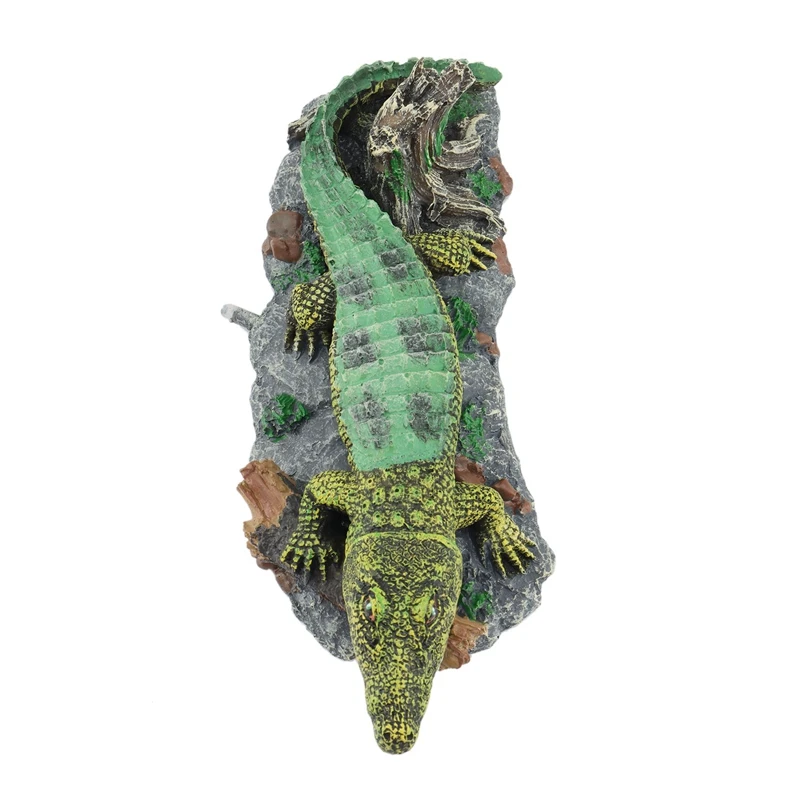 Кислородный насос для аквариума украшение из смолы под крокодила проекционный