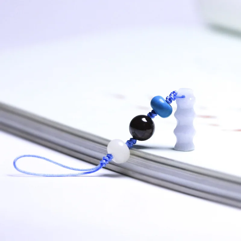 Ремешок для мобильного телефона Оригинал jade бамбук slubby парящий ключи шнурки