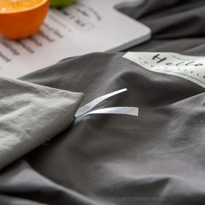 

100% Cotton Duvet Cover Solid Color Pure Cotton Quilt Cover Both Sides Design Universal Bedding Set Luxury Duvet Cover