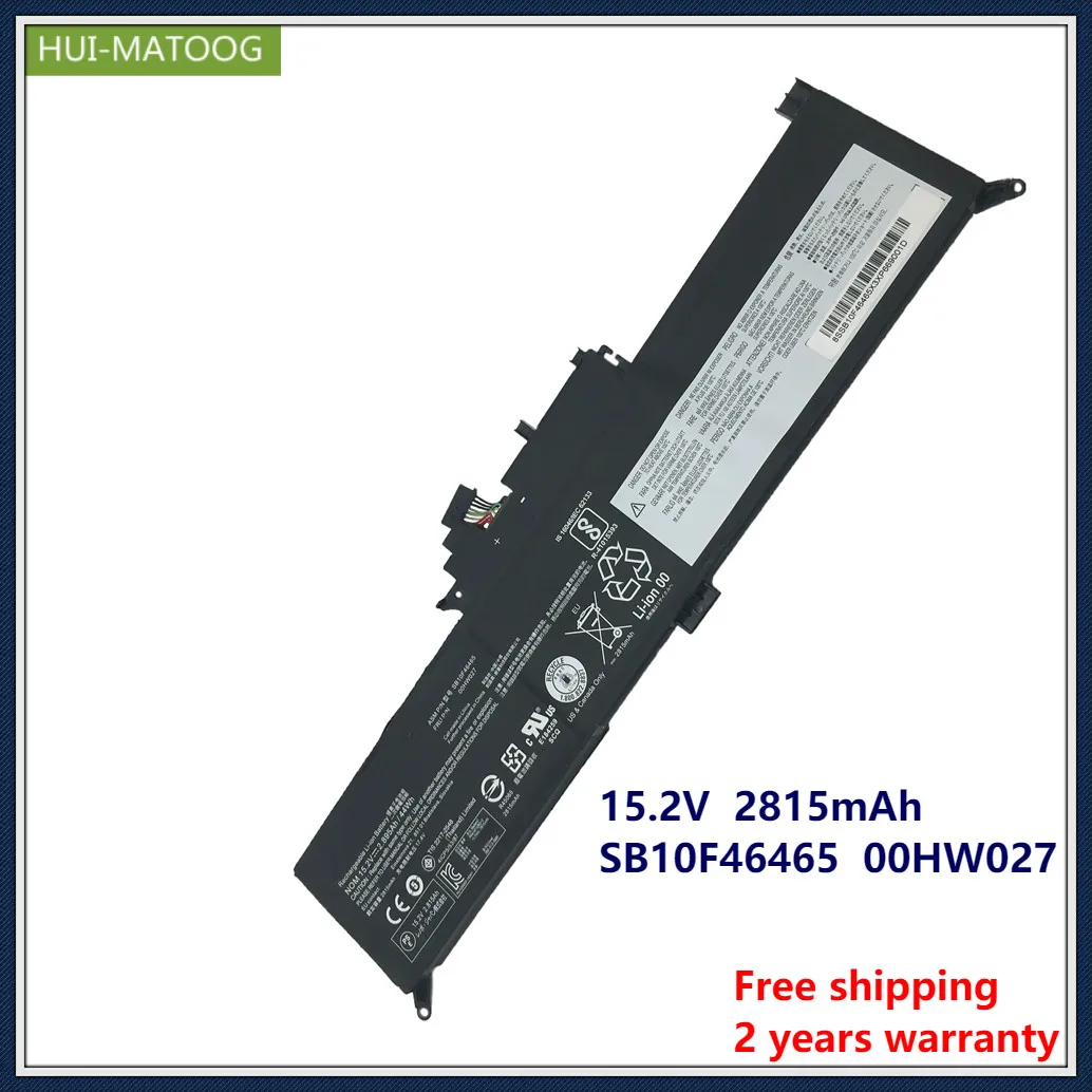 HUI-MATOOG SB10F46465 00HW027 Аккумулятор для ноутбука Lenovo 00HW026 01AV432 01AV433 SB10F97589z ThinkPad Йога X260