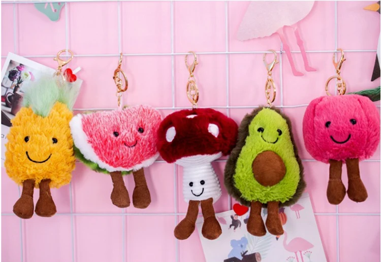 Kawaii Авокадо Фрукты плюшевая игрушка милый завод чучела кукла сосна яблоко гриб арбуз яблоко мягкая игрушка брелок подарок на день рождения детей
