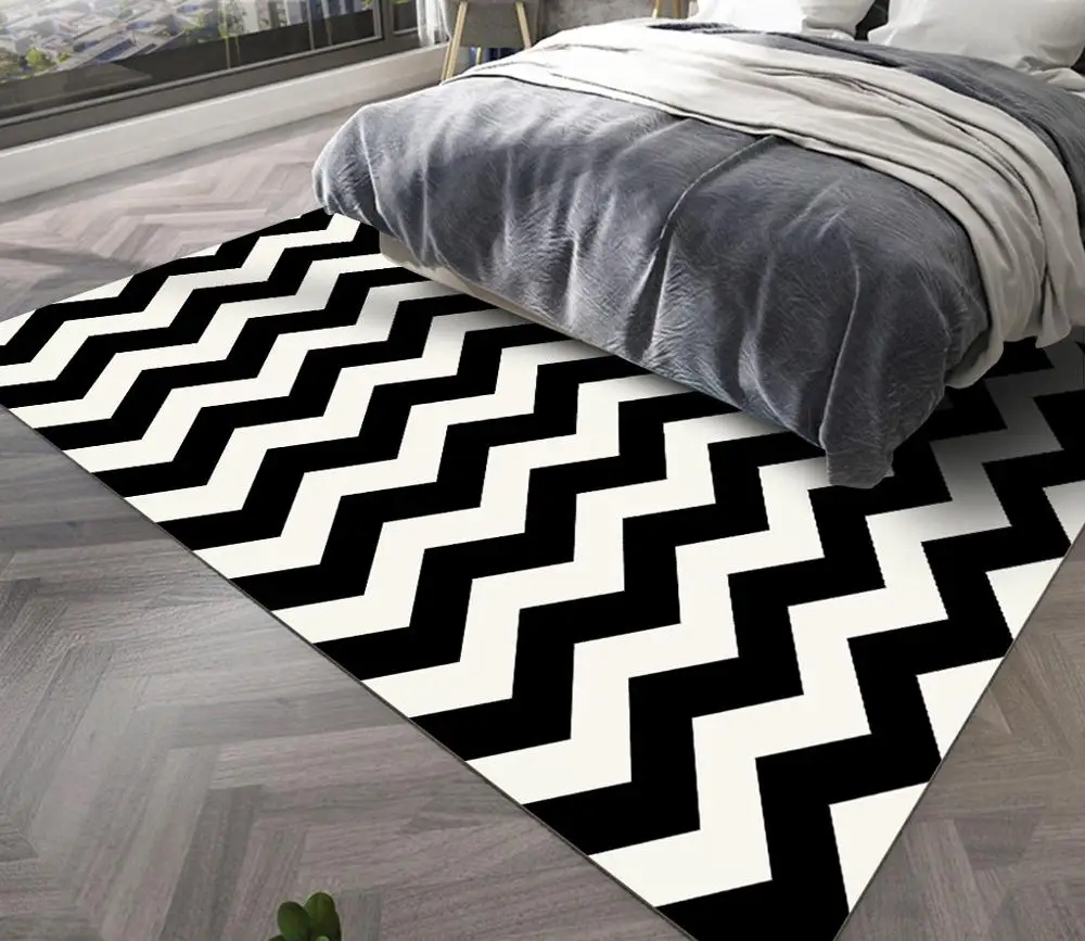 Goede Geometrische Tapijten Woonkamer Slaapkamer Studie Nachtkastje Tapijt Rechthoek Moderne Decor Tapijt Huishoudelijke Sofa Yoga Deken Mat