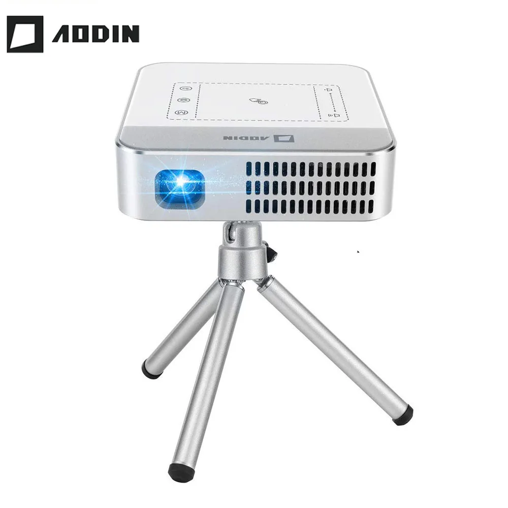 AODIN WOW 150 Ansi Lumen Wi Fi Smart HD видео мини проектор портативный LED DLP ТВ 4K Stream 100000 + TV & Movies| |