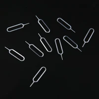 10pcs universa mobile phone parts metal sim card tray ejector eject pin key removal tool sim card eject pin accessories