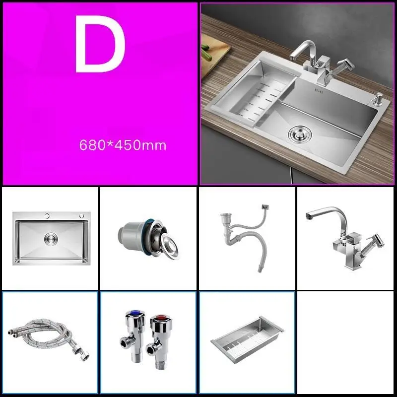 Version N Dissipador Keuken Gootsteen Torneira Gourmet Acero Inox кухня Куба де Cocina Fregadero Pia Cozinha мойка овощей - Цвет: Version N