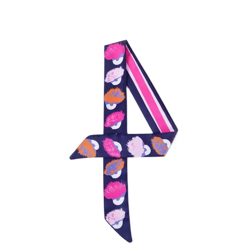 

Бандана Женская шелковая, с принтом в виде милого монстра, 2021 г.