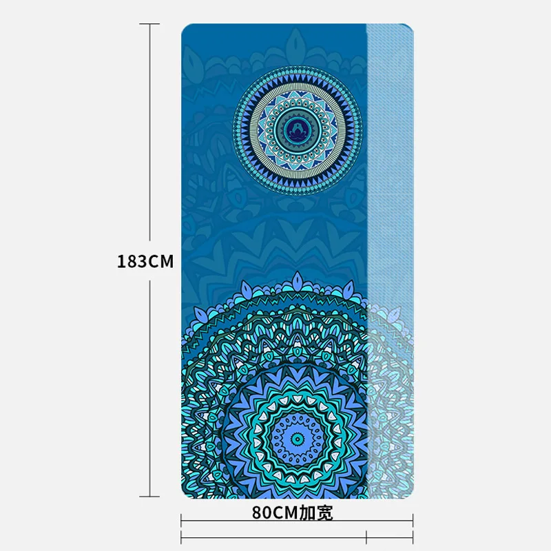 Замша TPE коврик для йоги начинающих Нескользящие гимнастические коврики