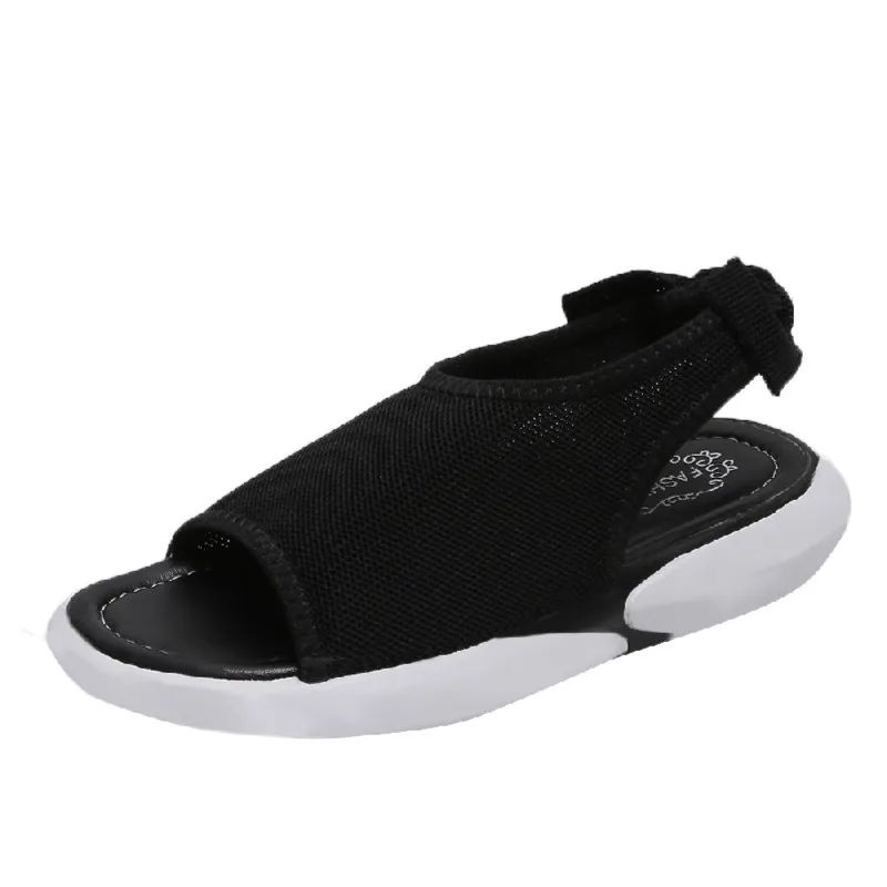 Красивые повседневные сандалии на толстой подошве в стиле ретро женские плоской