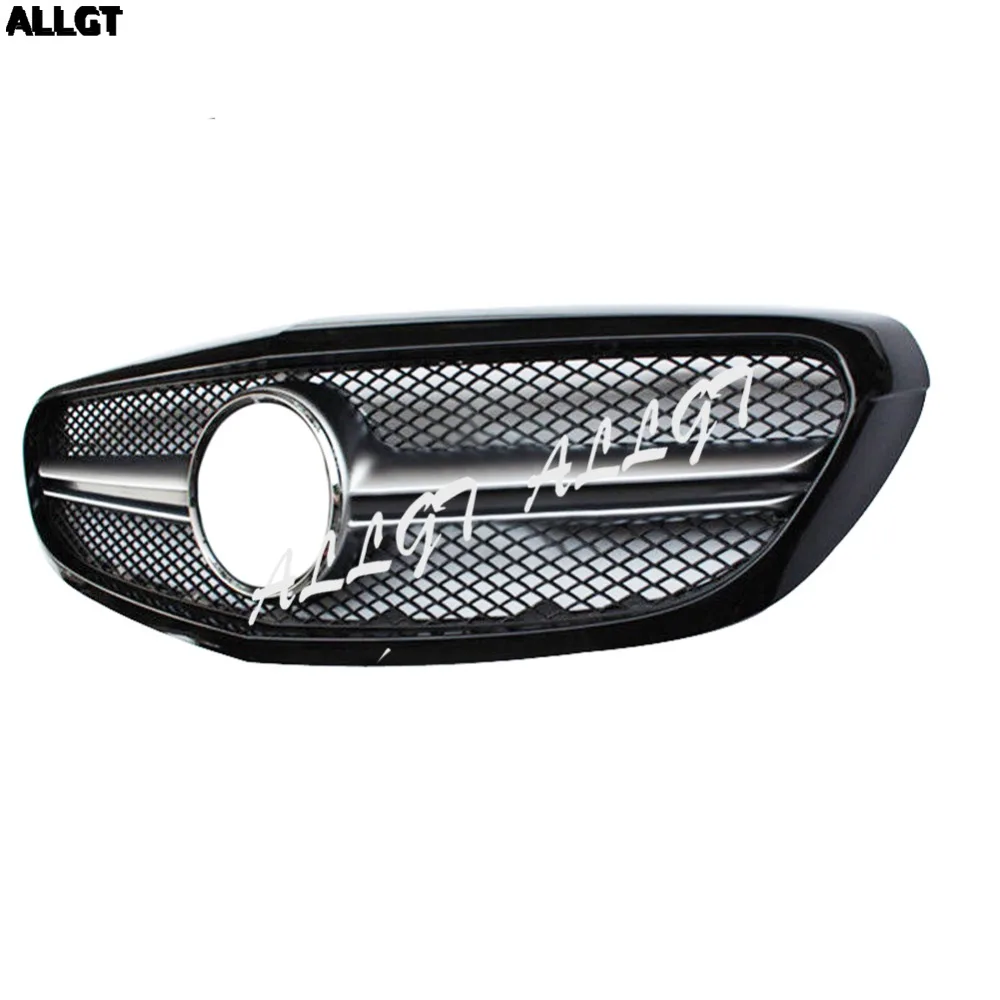 Car Front Grill fit for Mercedes W205 C class C250 C300 C40 2015 2016 bumper Grille BLACK GLOSS silver | Автомобили и мотоциклы