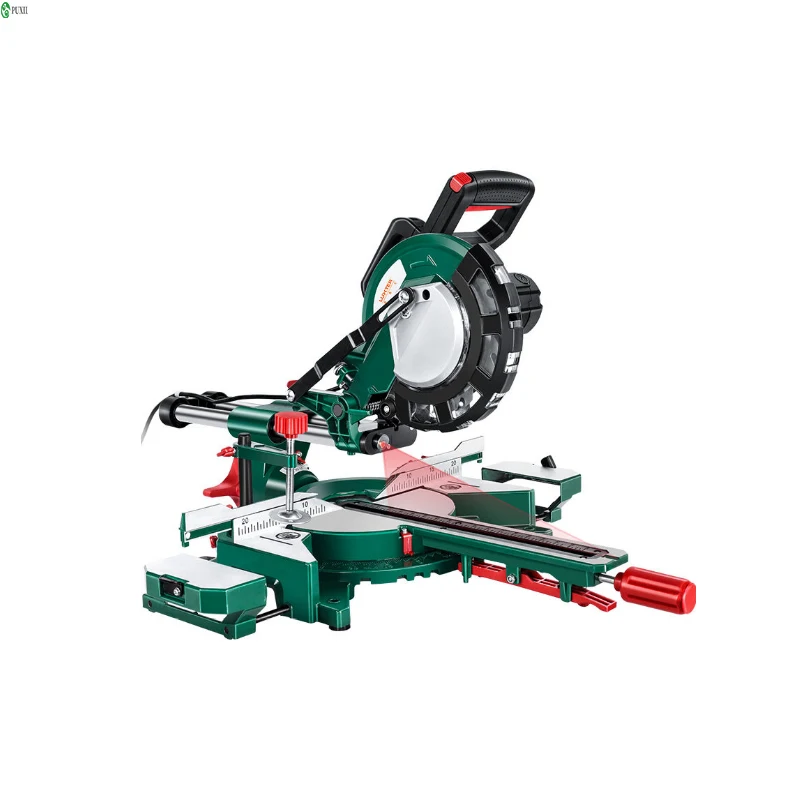 

1700W 8 Inch Tie Rod Miter Saw Electric Compound High Precision Sliding Push Miter Saw Woodworking Aluminum Cutting Machine 220V