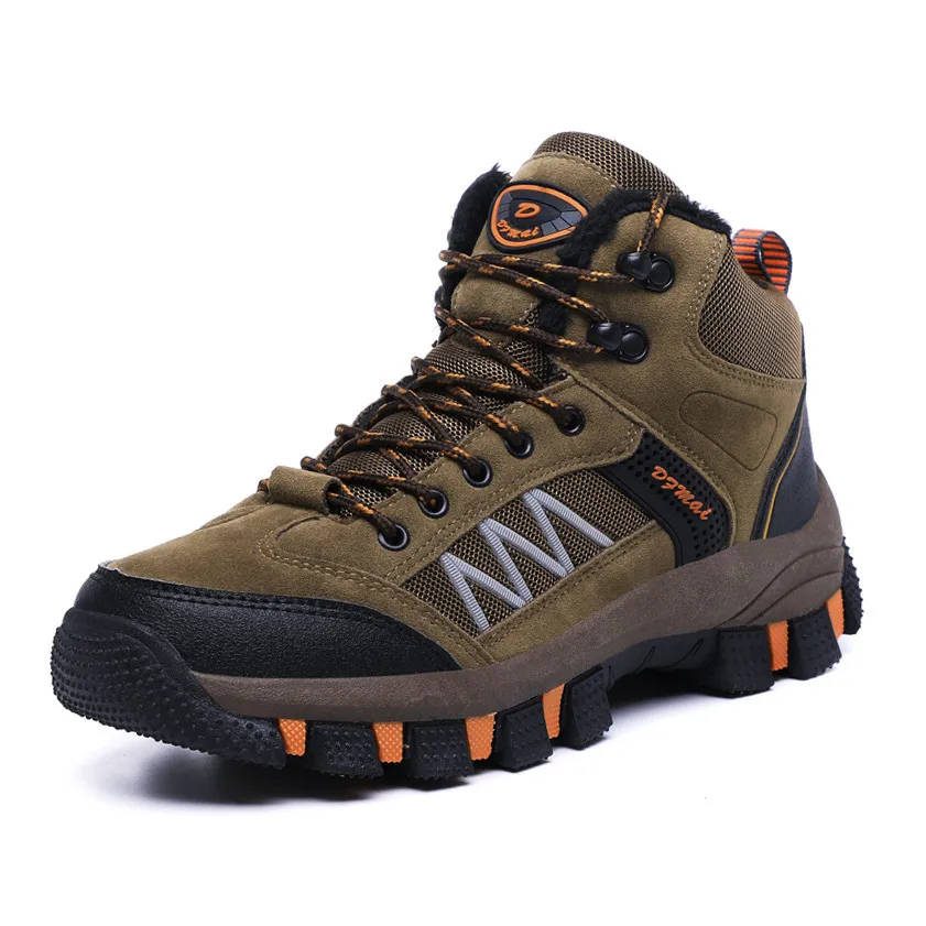 Мужские ботинки сезон осень-зима мужские теплые плюшевые зимние Мужская