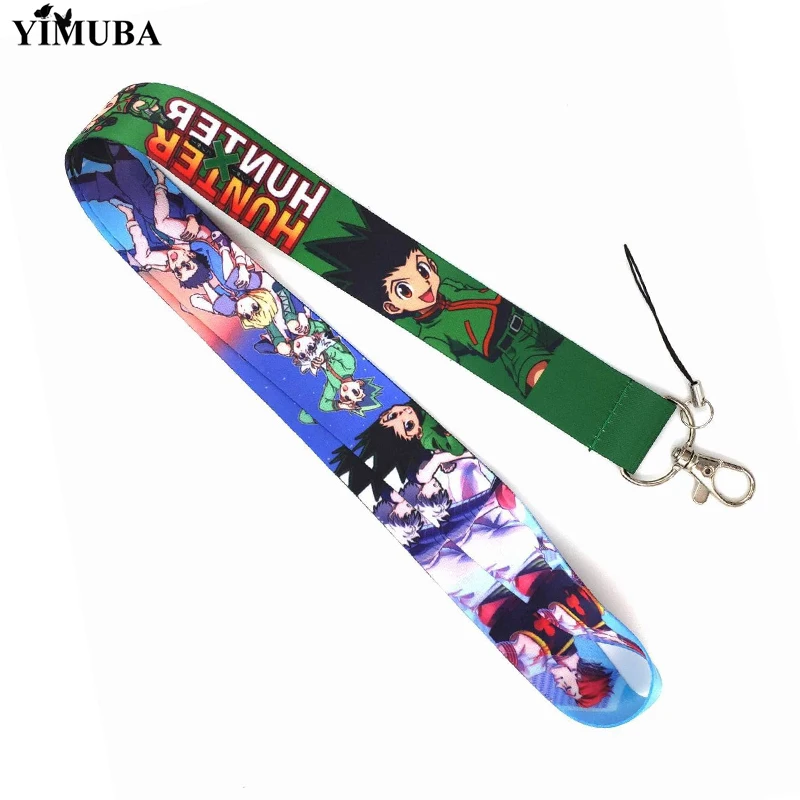 Брелок для ключей в стиле аниме Hunter x Lanyards Killua Zoldyck Gon Freecss брелок с напечатанной