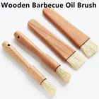 Новинка 2020, искусственная щетка, кухонная щетка, щетки с круглой ручкой, кухонная щетка для готовки, плоская щетка для выпечки