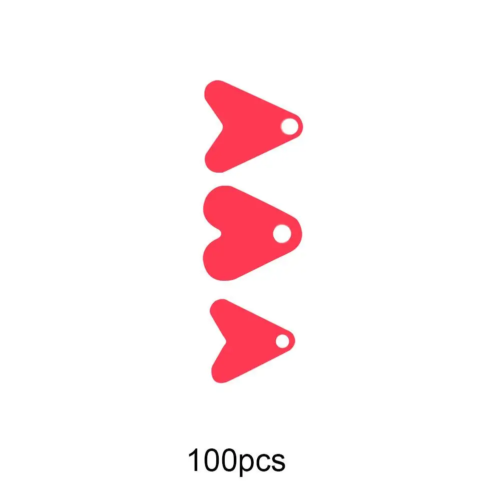 Новый 100 шт. Пластик с рыбьим хвостом для блесны рыболовные приманки Красное