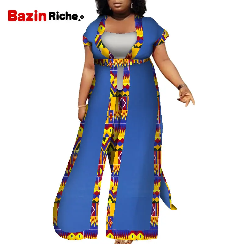Костюм женский из 2 предметов в африканском стиле Модный комплект 2021 жилет +