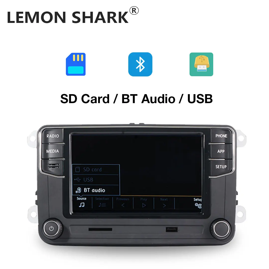 Автомагнитола LEMON SHARK RCD360 мультимедийный плеер Mirrorlink MIB для VW Golf 5 6 Jetta MK5 MK6 Polo Passat B6