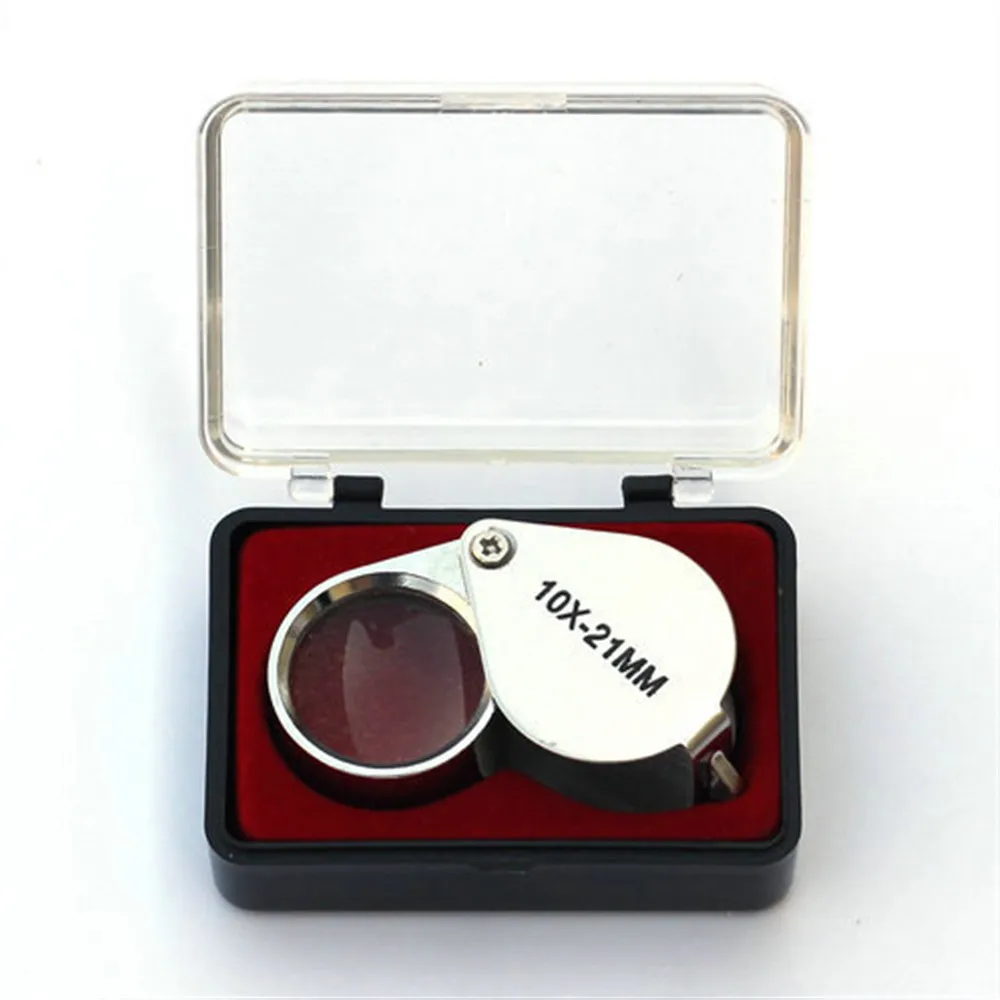 Ручные ювелирные изделия Agnicy идентификационная лупа 10x21 мм серебристые|Телескоп