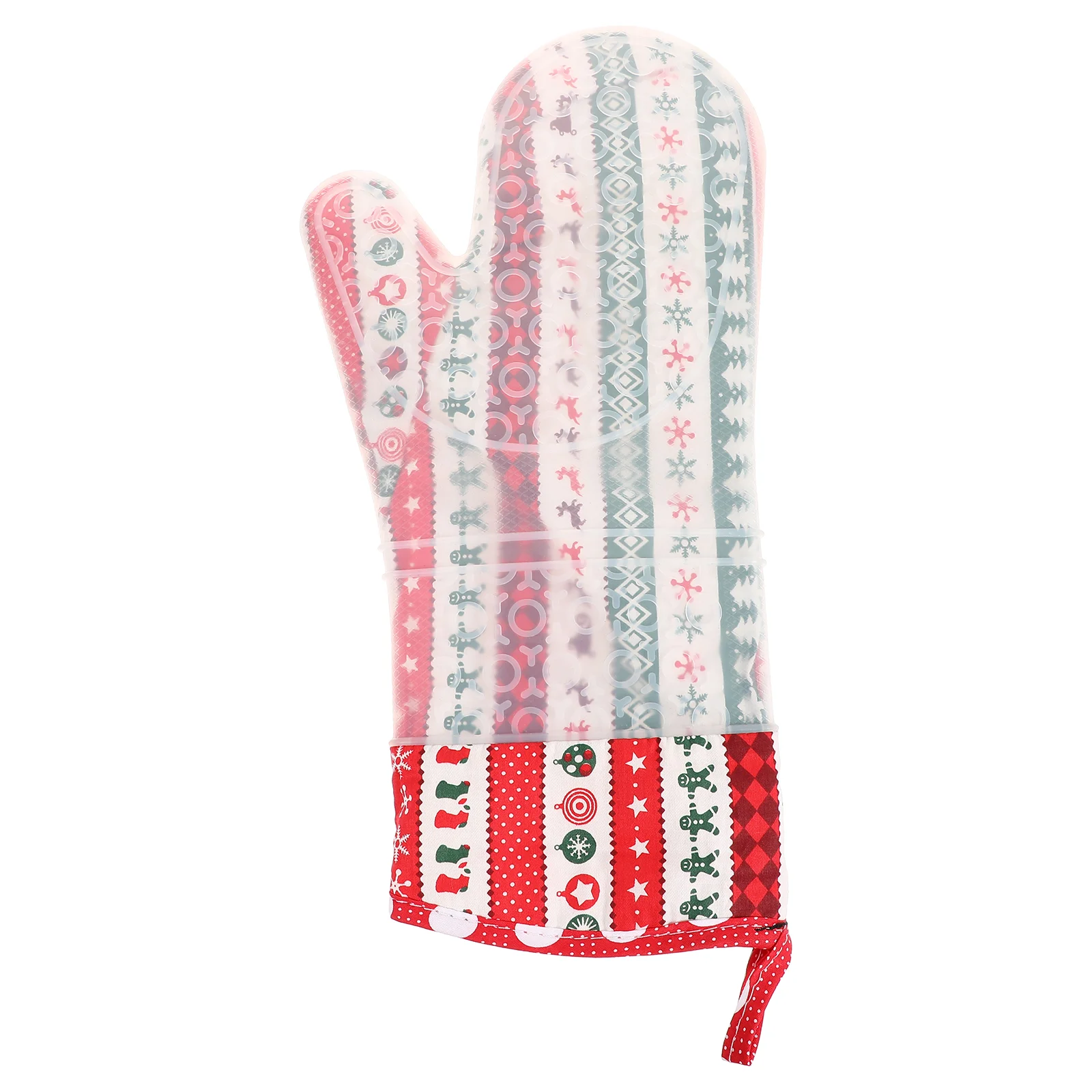 

Прочные Рождественские перчатки для духовки, рождественские перчатки для духовки, практичные термостойкие рукавицы