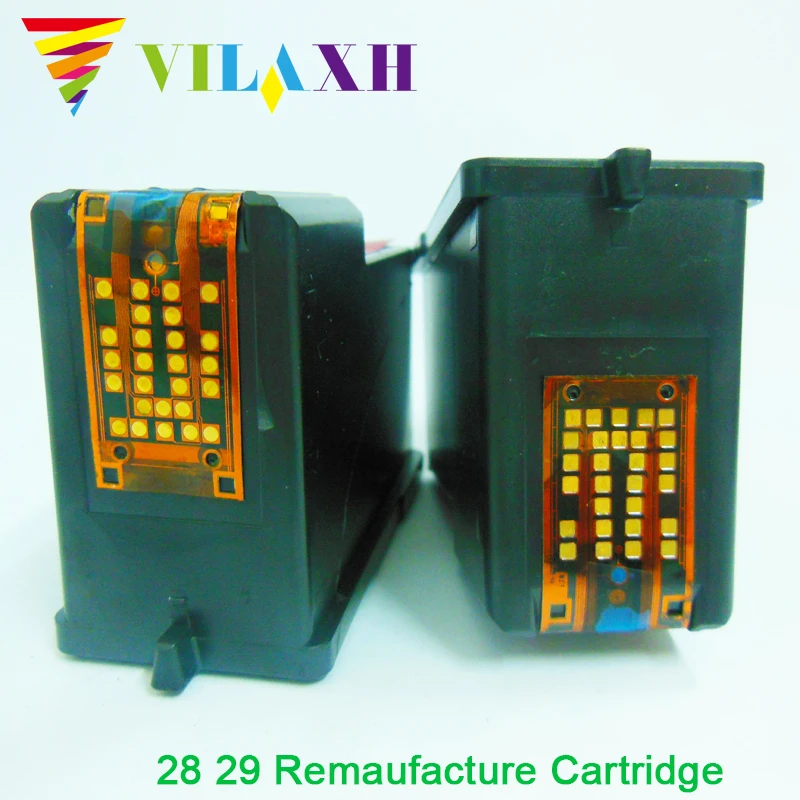 Vilaxh 2PK Black& Цвет картридж с чернилами для принтера Lexmark 28, 29, для Lexmark Z845 X5410 X5490 X5495 X2510 X2530 X2550 принтер