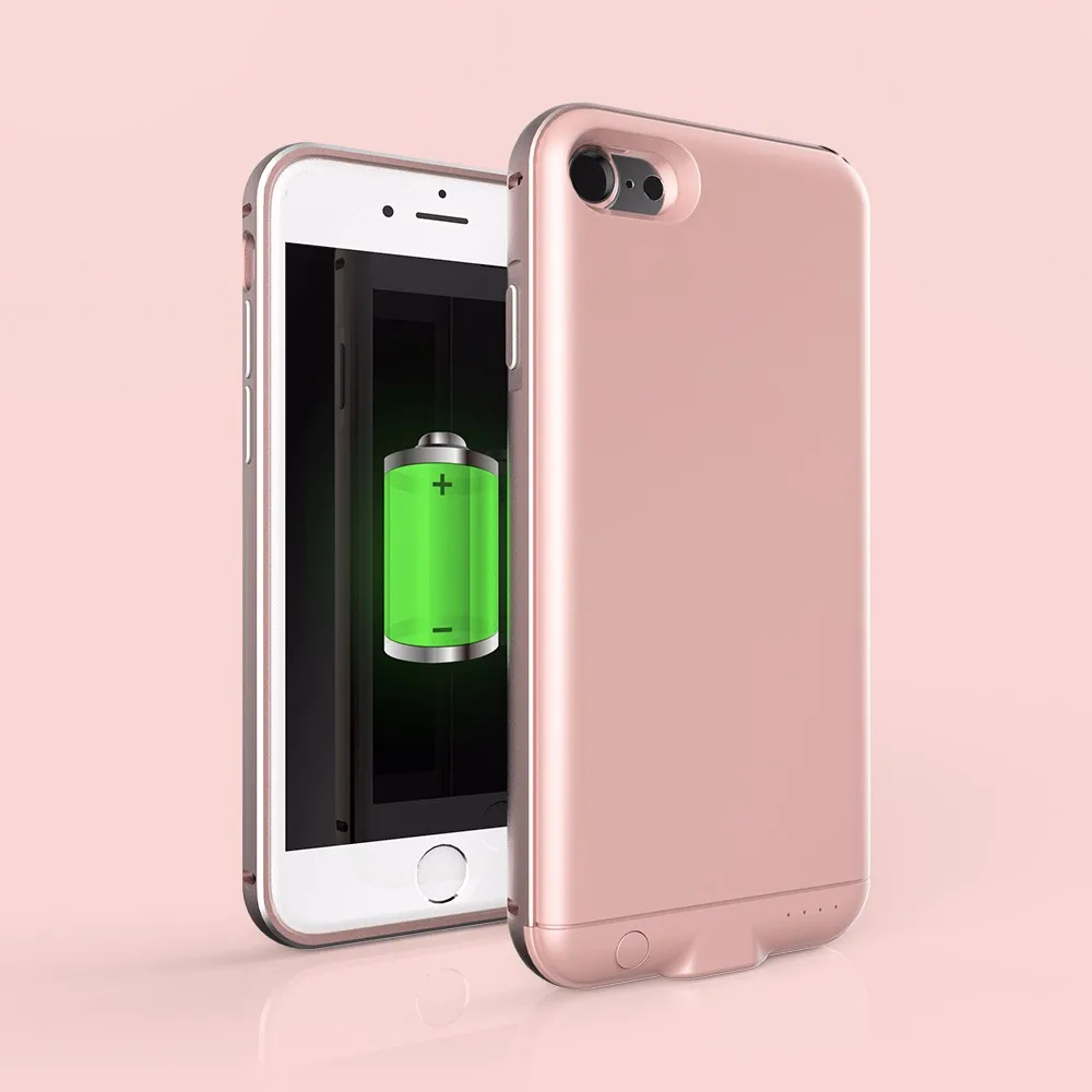 4000 мА/ч для Iphone 7 Plus корпус аккумулятора металлический чехол с зарядным