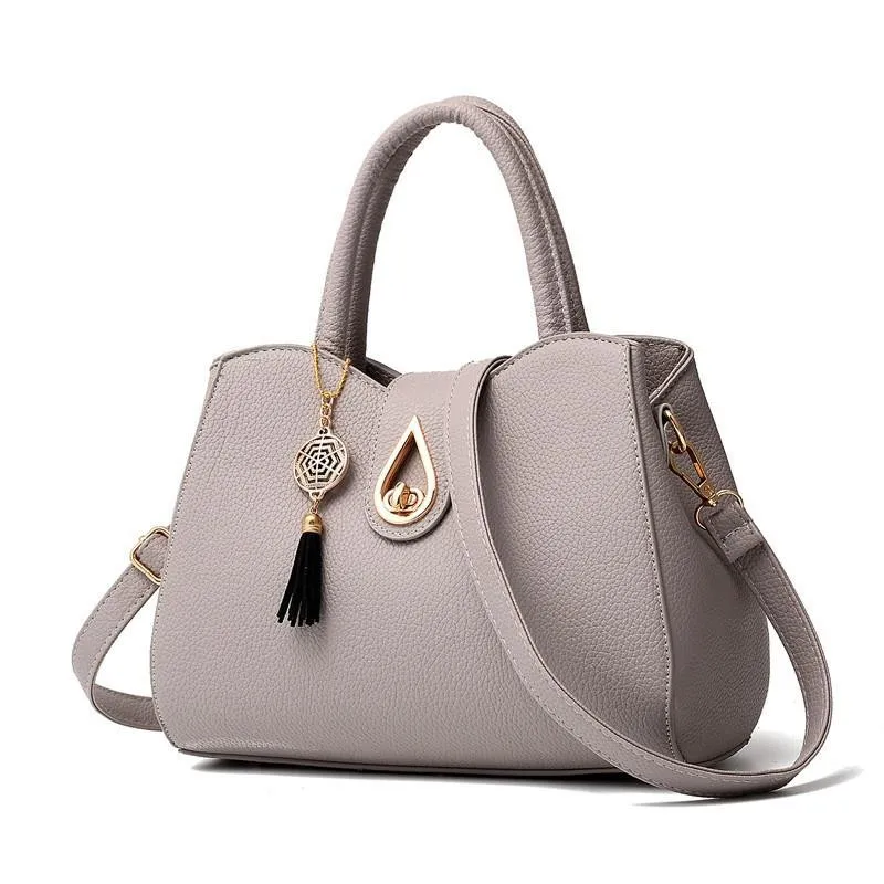 

Women PU Shoulder Crossbody Bag Ladies Large Capacity Messenger Bags Korean Style Tassel Female Casual Handbags Totes