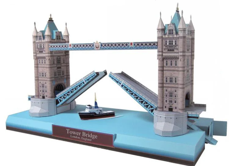 

Кэндис Го! 3D пазл бумажная модель DIY игрушка Тауэрский мост Лондон Англия известная архитектура ручная работа День рождения Рождественский ...