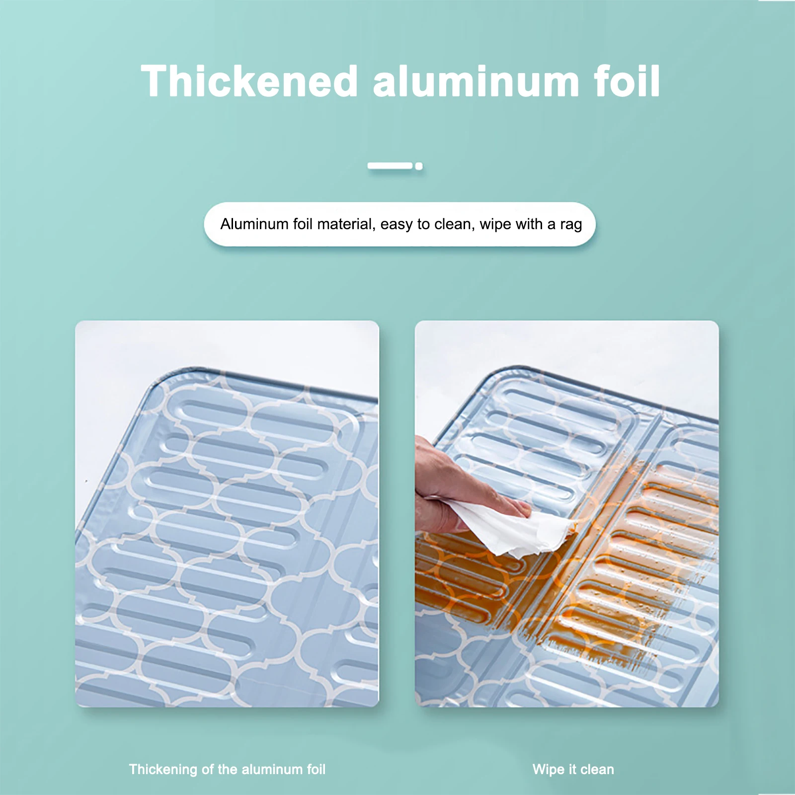 Складная кухонная газовая плита с масляной перегородкой алюминиевая фольга