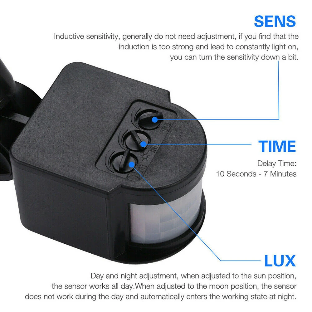 Инфракрасный датчик движения PIR светодиодный светильник для наружной стены