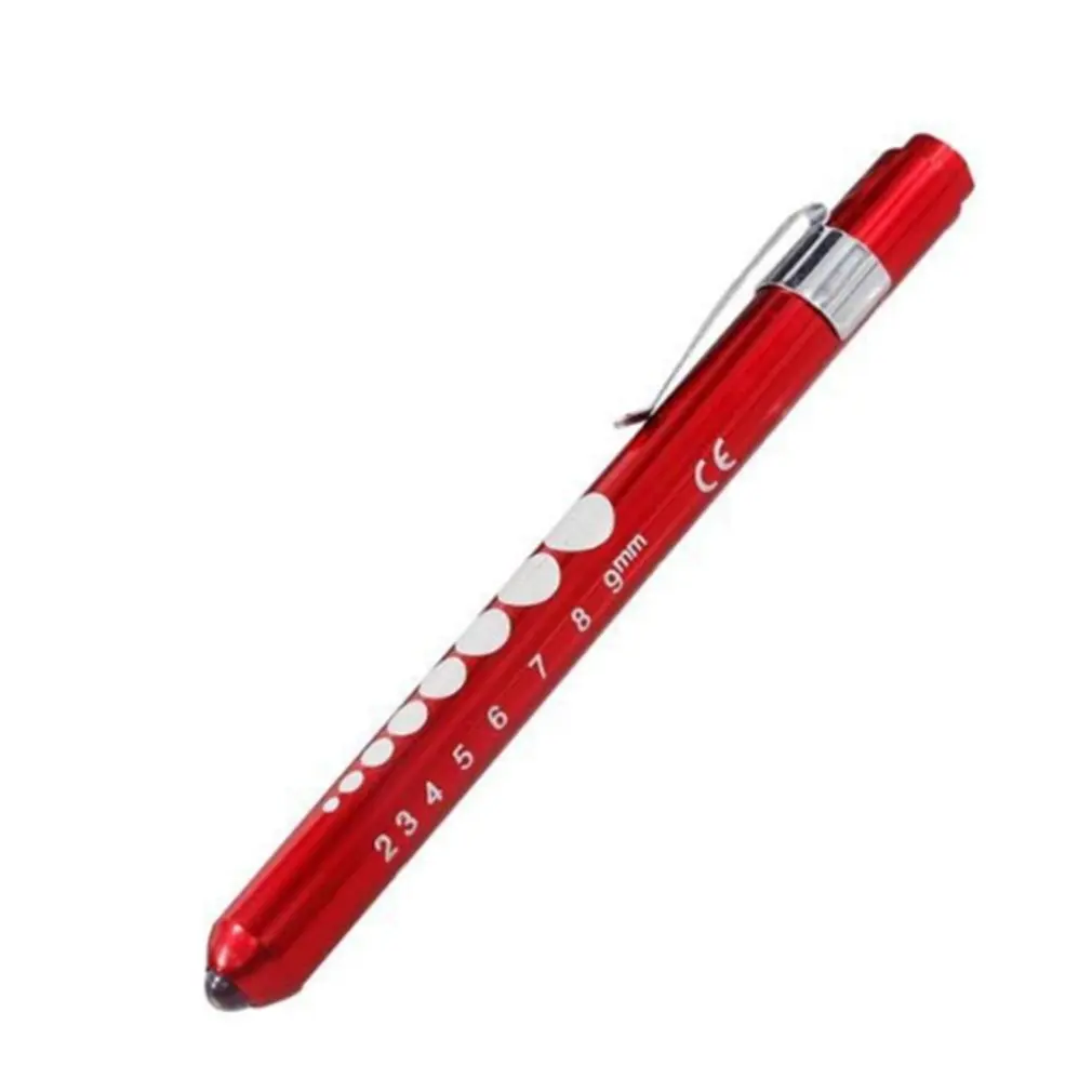 

Portable LED Flashlight Work Light Medical First Aid Pen Light Torch Lamp With Pupil Gauge Measurements Doctor Nurse Diagnosis