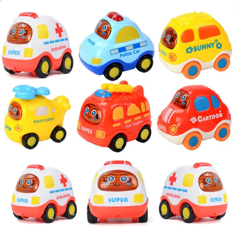 Новинка 2019 игрушечный автомобиль 6 шт./компл. детский мультяшный инерционная